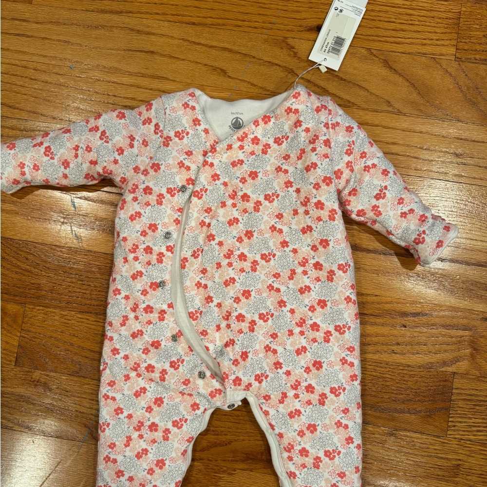 Petit Bateau Pink and White Floral bunting